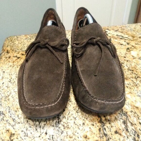 Frye Men's Allen Tie Suede Slip On Loafer Sz 11.5 D EUC - Picture 8 of 13
